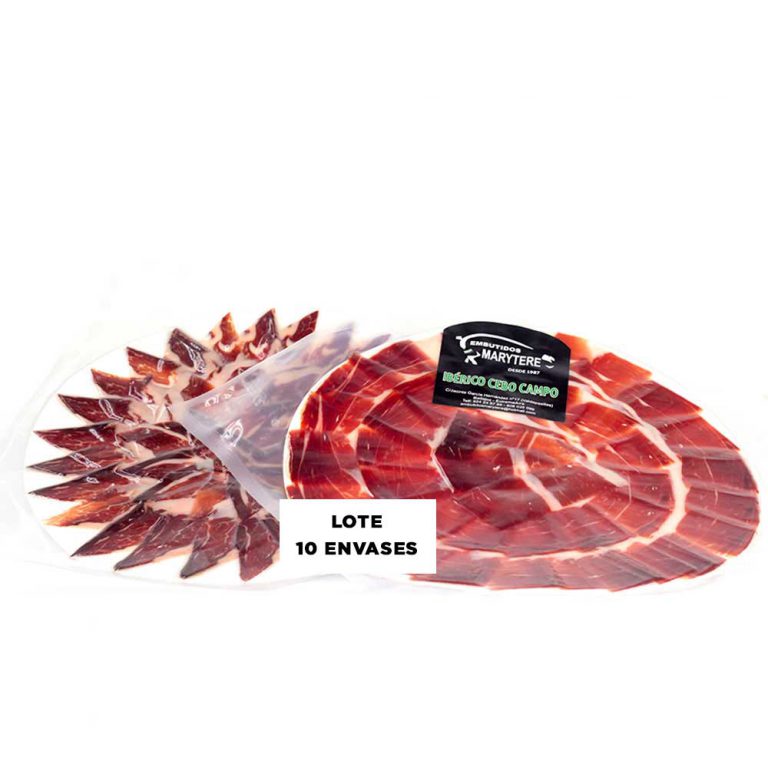 Lote de jamón cebo campo cortado a cuchillo